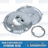 Backing Plate Kit, Alternator/Generator, 105mm Dia., Chrome