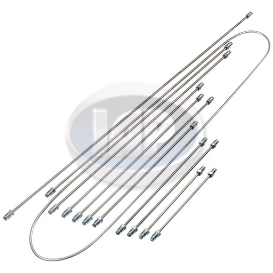 Kühltek Motorwerks VW Brake Line Kit, 11pcs, Stainless Steel, 133698723S