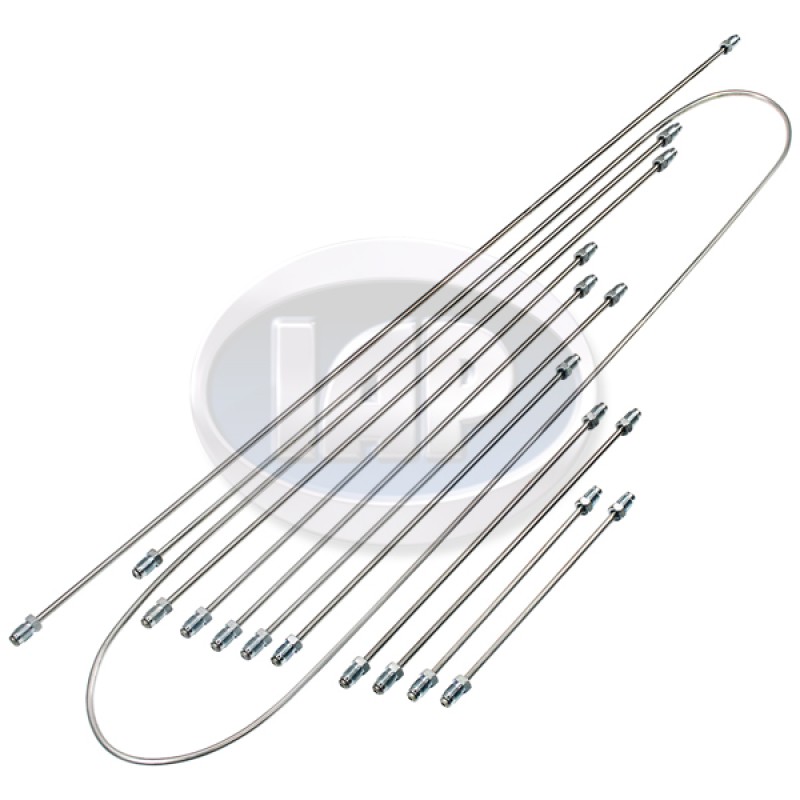 Kühltek Motorwerks VW Brake Line Kit, 11pcs, Stainless Steel, 133698723S Kühltek Motorwerks VW Brake Line Kit, 11pcs, Stainless Steel, 133698723S