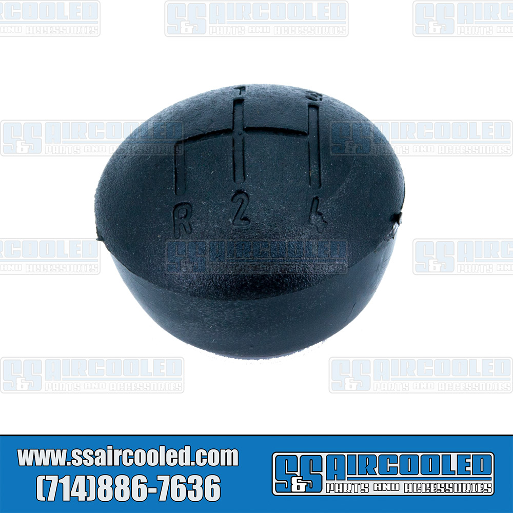 Shift Knob, 141711141, Stock, Black w/12mm Thread, Shift Pattern, VW