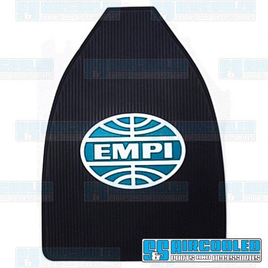 EMPI VW Floor Mats Logo, Front, Left & Right, Rubber, 15-1099-0
