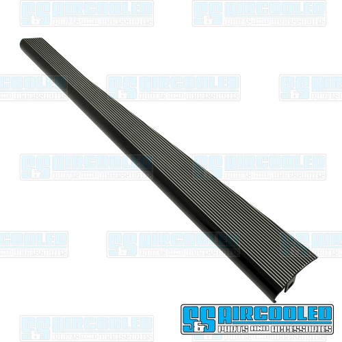 VW Left and Right Running Boards, Black w/Polished Ribbed Aluminum VW Left and Right Running Boards, Black w/Polished Ribbed Aluminum