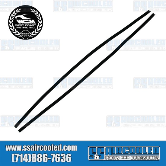 West Coast Metric VW Felt Channels, Vent Window Post, Left & Right, 151-433A, VW Bug, Super Beetle West Coast Metric VW Felt Channels, Vent Window Post, Left & Right, 151-433A, VW Bug, Super Beetle