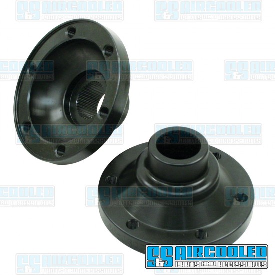 EMPI VW Drive Flange, Type 2 (002) Trans to 930 CV, 37 Spline, 3/8-24 Threads, Left & Right, 16-2302-0