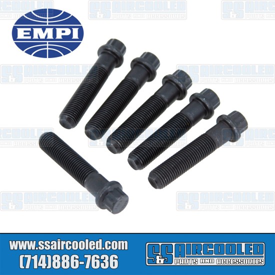 EMPI VW CV Bolts, 3/8-24 x 1-3/4in, 12pt External, 16-2412-0, VW Bug, VW Super Beetle, VW Karmann Ghia, VW Bus, VW Type 3, VW Thing