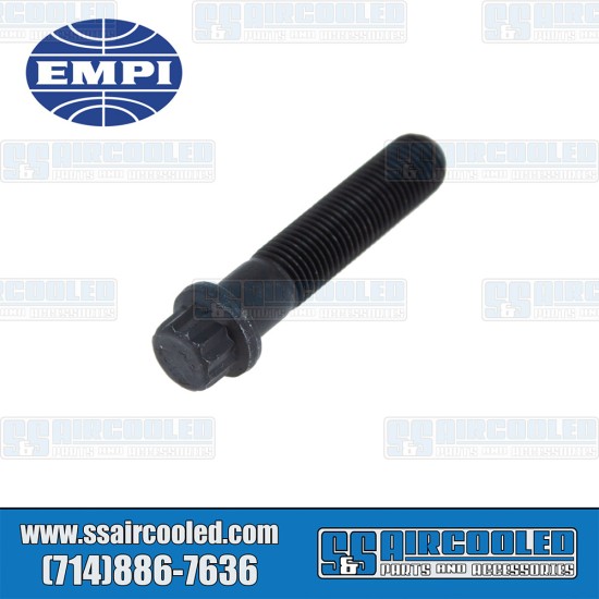 EMPI VW CV Bolt, 3/8-24 x 1-3/4in, 12pt External, 16-2412-7, VW Bug, VW Super Beetle, VW Karmann Ghia, VW Bus, VW Type 3, VW Thing