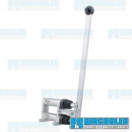 Turning Brake, .750in Bore, Upright Single Handle, Polished