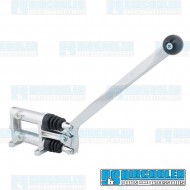 Turning Brake, .750in Bore, Angled Single Handle, Polished