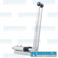 Turning Brake, .750in Bore, Upright Dual Handle, Polished