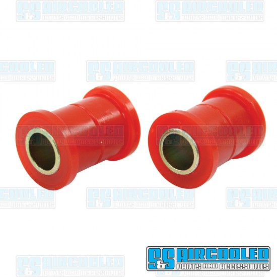 EMPI VW Trailing Arm Pivot Bushings, IRS, Left & Right, Urethane, Red, 16-5122-0