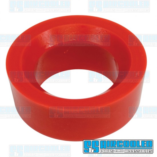 EMPI VW Spring Plate Bushings, 1-7/8in. I.D., Round, Urethane, Red, 16-5134-0