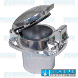 Fuel Filler with Flip Top Gas Cap, Polished Fuel Filler with Flip Top Gas Cap, Polished