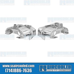 Cylinder Head Tin, Left and Right, Chrome, Offroad