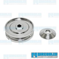 Alternator/Generator Pulley, 12 Volt, Aluminum, Polished