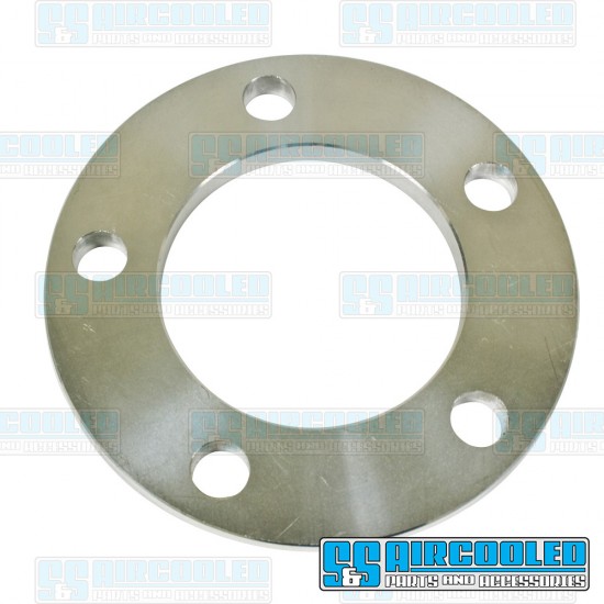 EMPI VW Wheel Spacer, 5x112mm, 3/8in Thick, 14mm Holes, Aluminum, 16-9915-0