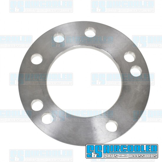 EMPI VW Wheel Spacer, 4x130/5x130mm, 3/8in Thick, 14mm Holes, Aluminum, 16-9926-0