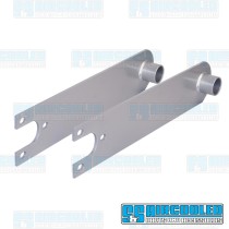 Spring Plates, 4-1/4in Collar, 24-11/16in Torsion Bar, Heavy Duty, Swing Axle, Silver