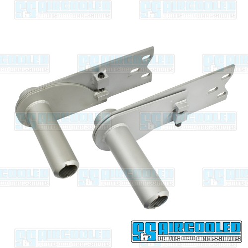 Spring Plates, Adjustable, 6-1/8in Collar, 26-9/16in Torsion Bar, IRS Axle, Silver Spring Plates, Adjustable, 6-1/8in Collar, 26-9/16in Torsion Bar, IRS Axle, Silver