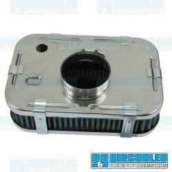 Air Filter Assembly, Stock/ICT/EPC, Rectangle, Gauze Element, Chrome