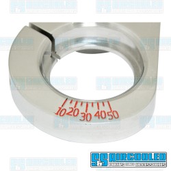 Distributor Clamp, Billet Aluminum, w/Ignition Timing Marks, Polished