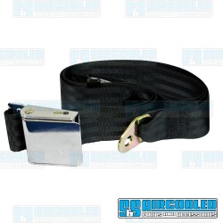 VW Karmann Ghia  Airplane 2pt Charcoal Lap Bench Seat Belt Kit 3 Belts SafTboy 