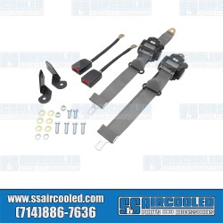 Seat Belts, 3 Point Retractable Shoulder Belts, Grey Seat Belts, 3 Point Retractable Shoulder Belts, Grey