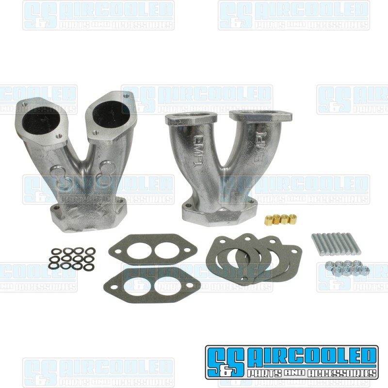 EMPI VW Intake Manifold Kit, IDF/DRLA/HPMX, Dual Port, Aluminum, 18-1061-0 EMPI VW Intake Manifold Kit, IDF/DRLA/HPMX, Dual Port, Aluminum, 18-1061-0