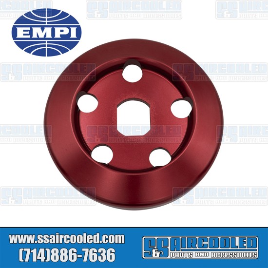EMPI VW Alternator/Generator Pulley Half, Aluminum, Red, 18-1084-0 EMPI VW Alternator/Generator Pulley Half, Aluminum, Red, 18-1084-0
