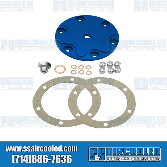 EMPI VW Sump Plate, Aluminum, Blue, 18-1086-0 EMPI VW Sump Plate, Aluminum, Blue, 18-1086-0