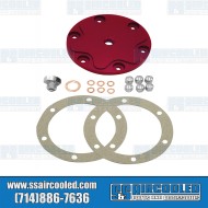 Sump Plate, Aluminum, Red