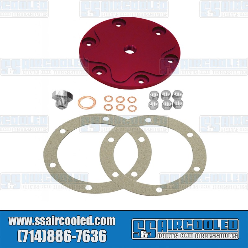 EMPI VW Sump Plate, Aluminum, Red, 18-1087-0 EMPI VW Sump Plate, Aluminum, Red, 18-1087-0
