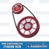 Pulley Kit, Stock Style, Aluminum, Red w/Silver