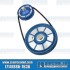 Pulley Kit, Stock Style, Aluminum, Blue w/Silver