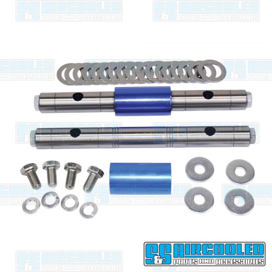 EMPI VW Rocker Shaft Kit, Solid Shaft w/Floating Spacer, Includes Shims, 21-2308-0