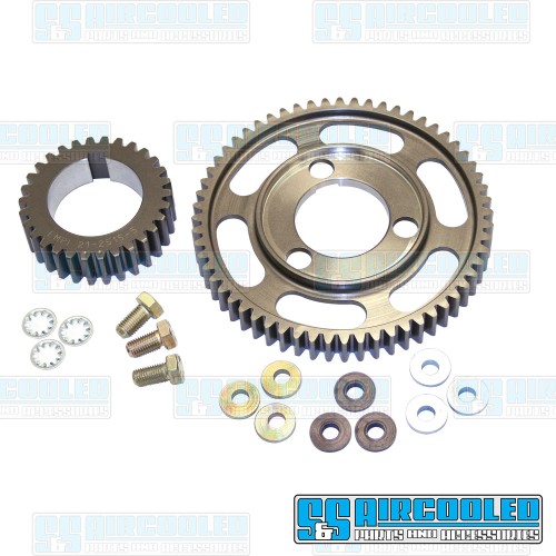 Camshaft Gear Set, Straight Cut, Adjustable, Steel