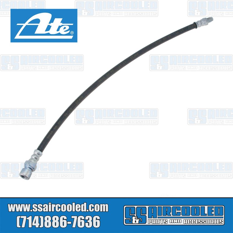 ATE Brakes Brake Hose, Front, 457mm/18", Male-Female, Rubber, 211611701AT ATE Brakes Brake Hose, Front, 457mm/18", Male-Female, Rubber, 211611701AT