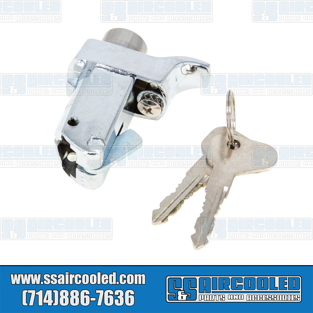 VW Engine Lid/Deck Lid Lock, Push Button w/Keys, VW Bus