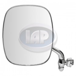 Exterior Mirror, Left, Square, Chrome, Mexico Exterior Mirror, Left, Square, Chrome, Mexico