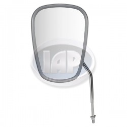 Exterior Mirror, Left or Right, Elephant Ear Style, Chrome Exterior Mirror, Left or Right, Elephant Ear Style, Chrome