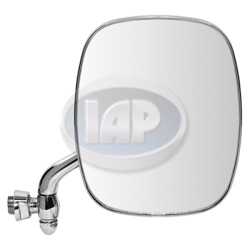 Side-View Mirror, Right, Square, Chrome, Mexico Side-View Mirror, Right, Square, Chrome, Mexico