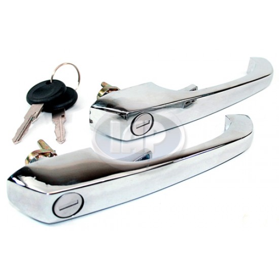  VW Door Handles, Outside, Left & Right, w/Keys, 211898205N