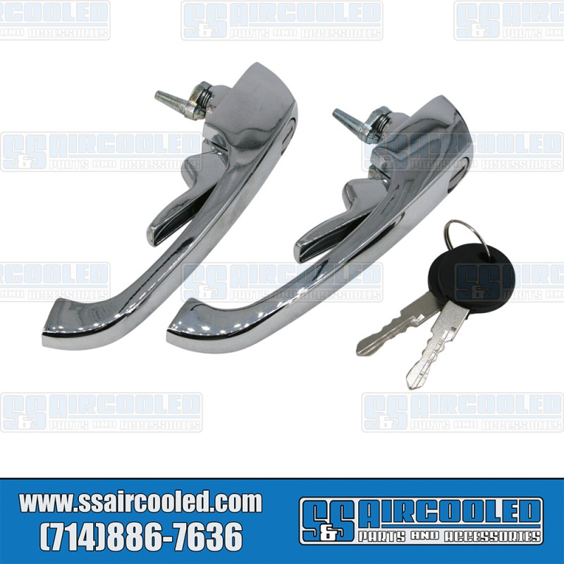  VW Door Handles, Outside, Left & Right, w/Keys, 211898205N