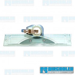 License Plate Light Lens w/Bulb Holder