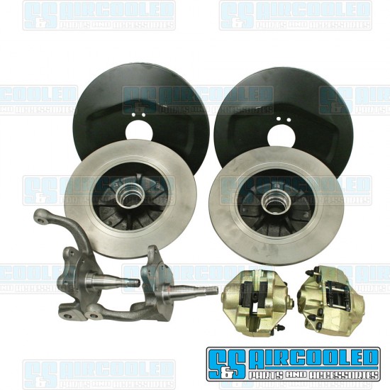 EMPI VW Disc Brake Kit, Front, Blank (No Pattern), Stock Spindle, 22-2921-0