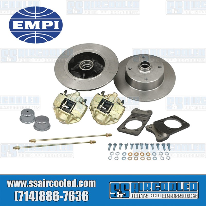 EMPI VW Disc Brake Kit, Front, 4x130mm, Bolt-On, 22-2855-0, VW Super Beetle EMPI VW Disc Brake Kit, Front, 4x130mm, Bolt-On, 22-2855-0, VW Super Beetle