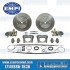 Disc Brake Kit, Rear, 4x130mm, e-Brake, Cast Brackets, Bolt-On