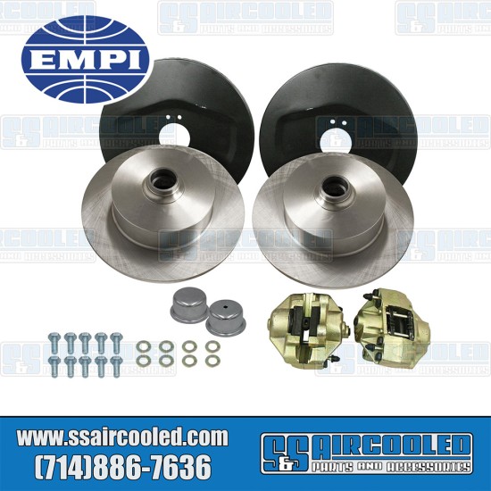 EMPI Disc Brake Kit, Front, Blank (No Pattern), Bolt-On, 22-2867-0, VW Bug, Ghia EMPI Disc Brake Kit, Front, Blank (No Pattern), Bolt-On, 22-2867-0, VW Bug, Ghia