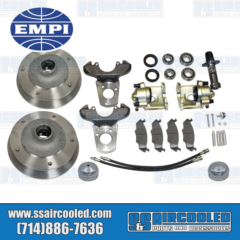 EMPI VW Disc Brake Kit, Front, 5x205mm, Zero Offset, Bolt On, 22-2880-0, VW Bug, Ghia EMPI VW Disc Brake Kit, Front, 5x205mm, Zero Offset, Bolt On, 22-2880-0, VW Bug, Ghia