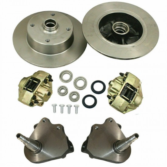EMPI Disc Brake Kit, Front, 5x130/5x4.75, Drop Spindle