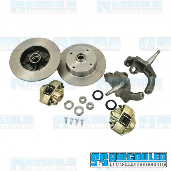 EMPI VW Disc Brake Kit, Front, 4x130mm, Drop Spindle, 22-2886-0